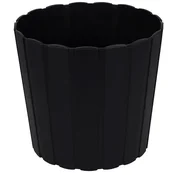 shumee Plastični cvetlični lonček za rože in zelišča na balkonu ali terasi, antracit, 24 cm