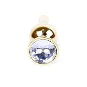 Gardj Europe Plug-Jewellery Gold BUTT PLUG – prozoren