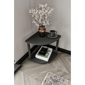 Hanah Home Pomoćni stočić Tiers Corner, 34x38x34 cm, Crni