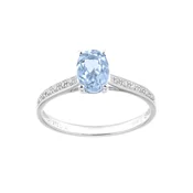 DIAMANT LETERNEL Prstan srebrna