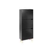 Omarica za čevlje Berwyn 2811 Črna, 47x121x24cm, MDF plošča