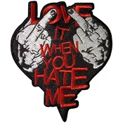 Avril Lavigne Love It When You Hate Me Iron-On flaster