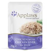 Ekonomicno pakiranje: Applaws Pouch in Jelly 32 x 70 g - Piletina s jetrom