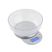 Eva Digitalna kuhinjska tehtnica s posodo 1g-5kg/srebrna/ABS