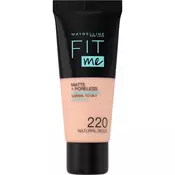 Maybelline Fit Me! Foundation Matte + Poreless 220 Natural Beige tekoča ličila z matirnim učinkom 30 ml