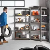 Kotni regal s 5 policami VonHaus