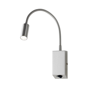 Redo 01-1195 - LED fleksibilna lampica HELLO LED/3W/230V hrom