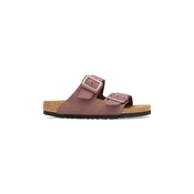 Birkenstock natikači ženski semišasti Arizona Suede Cushion Buckle