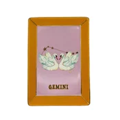 Yvonne Servirni krožnik Zodiac 16,5x12cm/Gemini-Dvojčka/porcelan, (5000255231)
