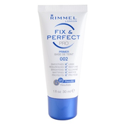 Rimmel Fix & Perfect podlaga 5v1 odtenek 002 Transparent (Pro Primer) 30 ml