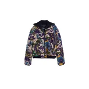 Desigual Prehodna jakna modra/temno zelena/temno liila/volneno bela