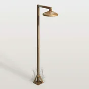 Moretti Luce LED-potna svetilka Aura Disk, 80 cm x 19,5 cm, starinsko medenina - Podeželska hiša/Rustikalna - starinski medenina