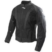 Cappa Racing Moška motoristična jakna SEPANG, usnje/tekstil, črna XXXL