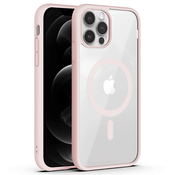 Hibridni ovitek PastelMag z magnetom MagSafe za iPhone 15 Pro - light pink
