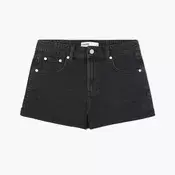 Cropp - Denim kratke hlače z učinkom pranja - črna