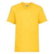 Yellow Cotton T-shirt Fruit of the Loom