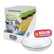 ANIMAL ISLAND Everyday puran in tuna v omaki - mokra hrana za mačke, 12x85g + krožnik