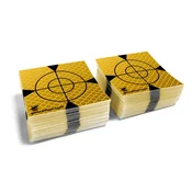 Komplet 100 folij za daljinomer 40 mm x 40 mm, rumene barve