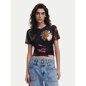 Desigual Majica Des Moines 25SWTK88 Črna Regular Fit