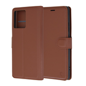 Techsuit Leather Folio preklopna torbica za Motorola Edge 50 Pro – rjava