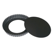 Tart mould with removable bottom side, steel, 24 cm - de Buyer
