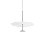 Linea Light LED viseča svetilka Stilo_P, bela, O 55 cm, IP40 - Dnevna soba/jedilnica - Sodobni - Aluminij
