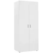Družinska garderobna omara 74x182 cm bela