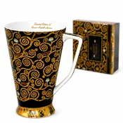 Porcelanasta skodelica XL 500 ml Gustav Klimt Drevo življenja Darilo kraljici Izabell