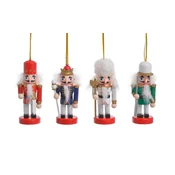 shumee leseni vojaki božični obesek 4x3x10cm 4 kosi | 208CAN1646