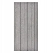 Samolepilna dekorativna PVC plošča, gladka, sive lamele, 280x60 cm
