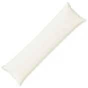 vidaXL Prevleka za blazino HOUTEN Bela 40 x 145 cm Lažni lanu
