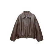 Pull&Bear Prehodna jakna čokolada
