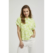 Womens shirt with short sleeves MOODO - green