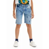 Desigual Jeans kratke hlače 23SBDD01 Modra Regular Fit