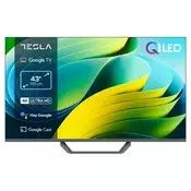 Pametni televizor Tesla - Q43E655GUS, 43, QLED, FHD, sivi