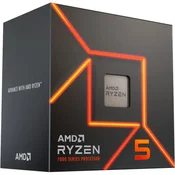 AMD Ryzen 5 7400 3,3/4,3GHz 16MB AM5 65W Wraith Stealth hladilnik BOX procesor