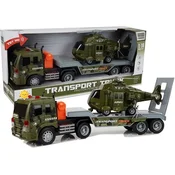Lean-toys Vojaški komplet Tovornjak s helikopterjem