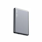 Moxom Power Bank, 15 W, 5000 mAh, Sivi