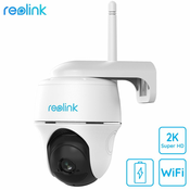 Reolink Argus PT 2K Dual kamera, WiFi, zaznavanje, brezžična, vrtljiva, bela