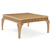 Casa Padrino luxury baroque coffee table gold - Square baroque style living room table - Baroque style living room furniture - Handmade baroque furniture - Luxury baroque furniture