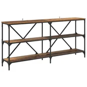 Vidaxl Konzolna miza Star les 160 x 30 x 75 cm Konstruiran les