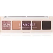 MUA Makeup Academy Professional 5 Shade Palette paleta senčil za oči odtenek Stardust 3,8 g
