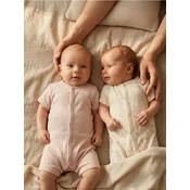 Sinsay - Pamučni bodi sa cvetnim printom 2 pack - krem