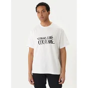 Versace Jeans Couture Majica 80GAHE04 CJ00E Bela Regular Fit