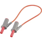 VOLTCRAFT Visokofleksibilni varnostni merilni kabel [lamelni vtič 4 mm-lamelni vtič 4 mm] 0.25 m rdeče barve MSB-501 10 A