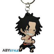 Obesek za ključe Abysse One Piece - Ace SD iz PVC-ja (ABYKEY207)