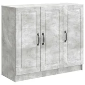 Vidaxl Strani šal Betonsko siva 89 x 34,5 x 77 cm Inženirski les