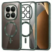 Ovitek Techsuit Luxury Crystal MagSafe za Xiaomi Redmi Note 15 Pro Plus/Poco M8 Pro - temno zelen