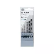 BOSCH HSS spiralna burgija PointTeQ 2,0/3,0/4,0/5,0/6,0 mm sa šestougaonim HEX prihvatom pakovanje od 5 komada - 2607002824