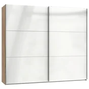 Modern Living Omara Z Drsnimi Vrati Level 36 D, Bela, Barva Hrasta
